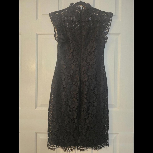 Enfocus Studio Women's Black Floral Lace Dress - Picture 2 of 3